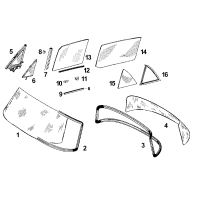 Frontscheibe 108 Color Gr&uuml;nkeil