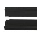 Set of rubber mats for outer sills W109 SEL black
