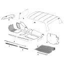 Set rubber pads buitendorpels W 109 zwart