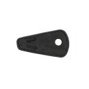 Rubber pad door handle front piece