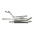 Exhaust system for Mercedes W111 220SEb