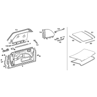 Door seals 1237201178 1237201278 for Mercedes W123 Coup