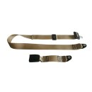 Lap belt with belt lock 30 cm | beige