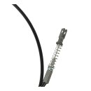 Engine hood release cable with handle
