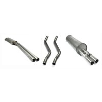 Exhaust system w/o front pipe  250SE 280S/SE