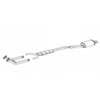 Syst&egrave;me d&eacute;chappement en acier inoxydable pour 500SL jusqu&agrave; 08/85.