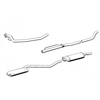 Exhaust system stainless steel 600 SWB