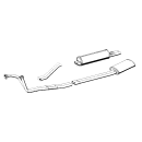 Exhaust system stainless steel 280 SEL