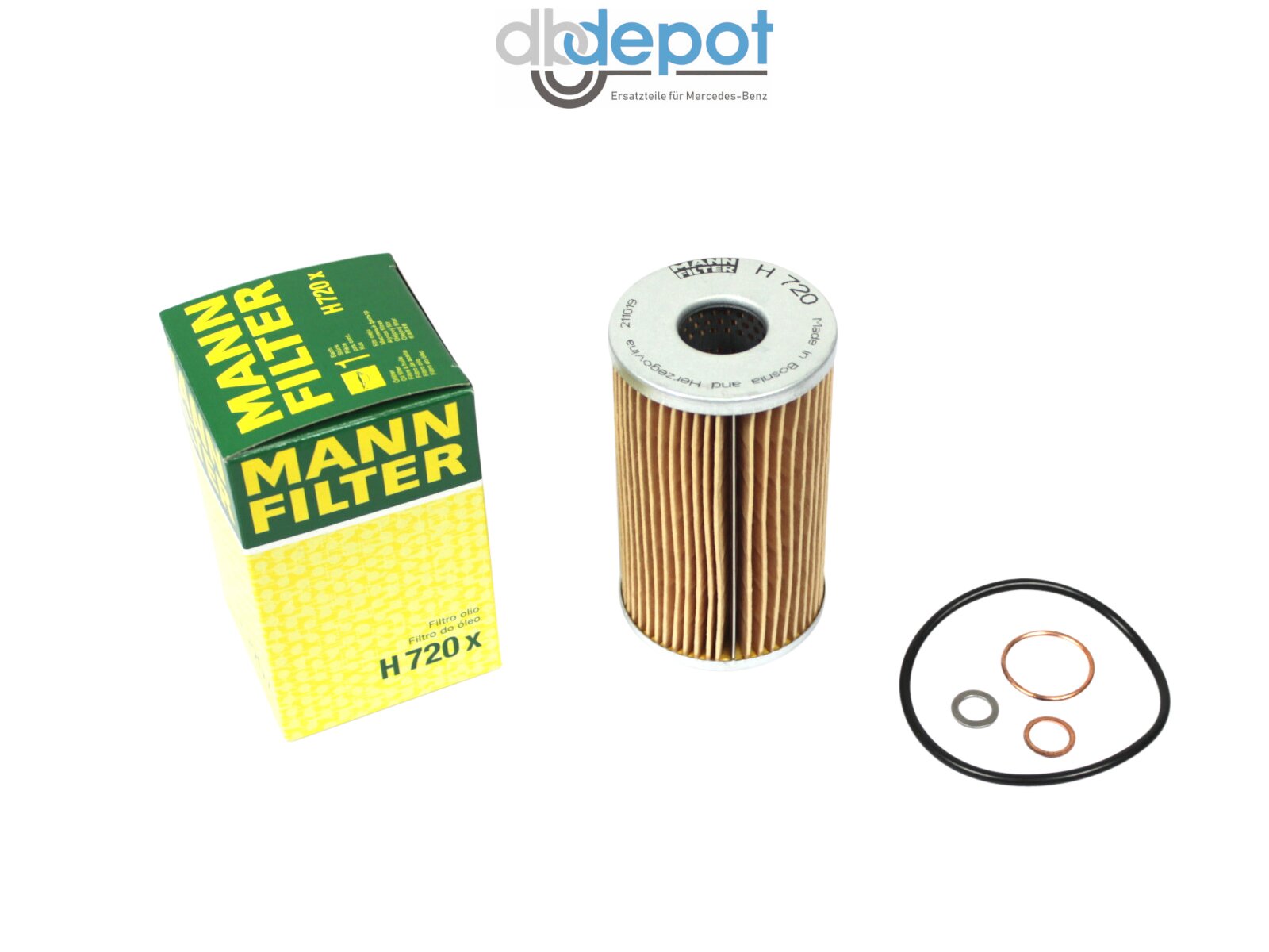 Ölfilter verbaut in Mercedes Motoren M108 M114 M115